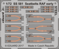 Seatbelts RAF Early (steel), 1:72