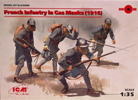 French Infantry in Gas Masks (1916) 1:35 (pidemmällä toimitusajalla)
