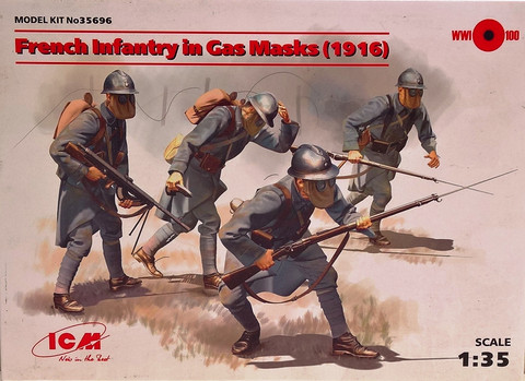 French Infantry in Gas Masks (1916) 1:35 (pidemmällä toimitusajalla)
