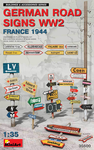 German Road Signs WWII France 1944, 1:35 (pidemmällä toimitusajalla)