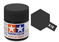 X-18 Semi Gloss Black 23ml