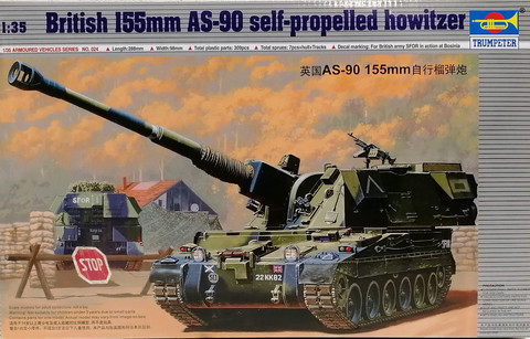 British 155mm AS-90 Self-Propelled Howitzer, 1:35 (pidemmällä toimitusajalla)
