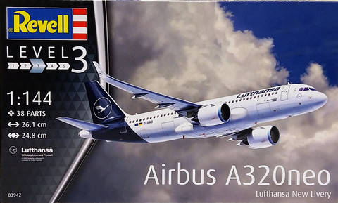 Airbus A320neo Lufthansa, 1:144 (pidemmällä toimitusajalla)