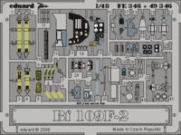 Bf 109F-2 Photoetched parts (for ICM), 1:48