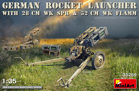 German Rocket Launcher with 28cm WK SPR & 32cm WK Flamm, 1:35 (pidemmällä toimitusajalla)