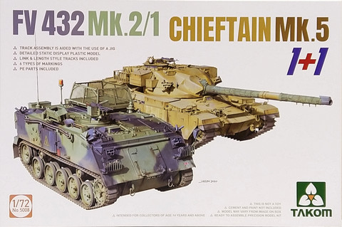 FV432 Mk.2/1 & Chieftain Mk.5, 1:72 (pidemmällä toimitusajalla)