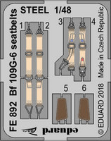 Bf 109G-6 Seatbelts (for Tamiya), 1:48