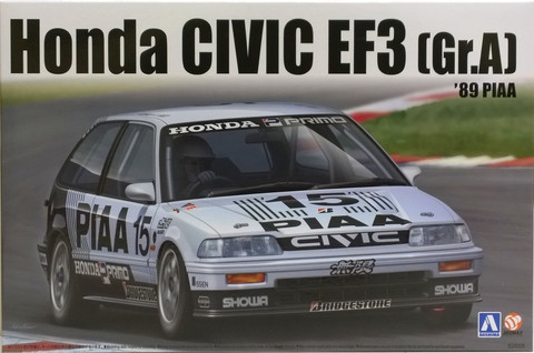 Honda Civic EF3 Gr.A '89 PIAA, 1:24 (pidemmällä toimitusajalla)