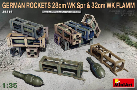 German Rockets 28cm WK spr & 32cm WK Flamm, 1:35 (pidemmällä toimitusajalla)