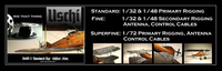 Elastic Rigging Thread, superfine (45m)