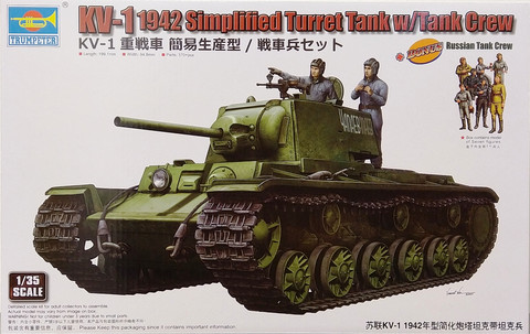 KV-1 1942 Simplified Turret Tank with Crew, 1:35 (pidemmällä toimitusajalla)