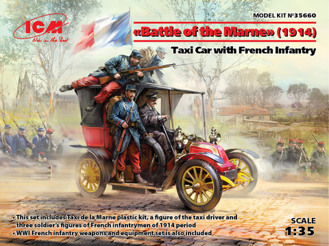 Battle of the Marne (1914),Taxi car with French Infantry, 1:35 (pidemmällä toimitusajalla)