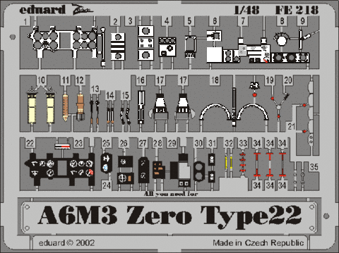 A6M3 Zero Type 22 (for Hasegawa), 1:48
