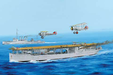 Aircraft carrier USS Langley CV-1, 1:350 (pidemmällä toimitusajalla)