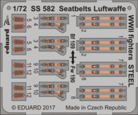 Seatbelts Luftwaffe WWII Fighters (steel), 1:72