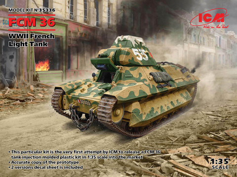 FCM 36, WWII French Light Tank, 1:35 (pidemmällä toimitusajalla)