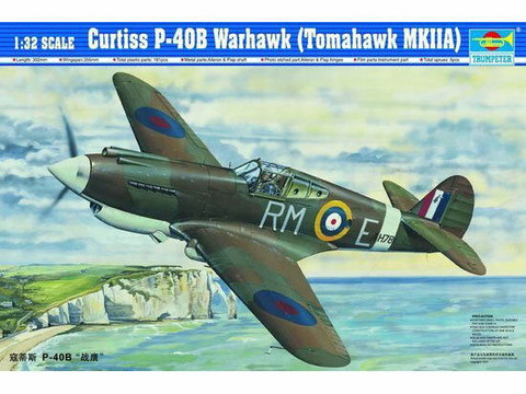 Curtiss P-40B Warhawk (Tomahawk MKIIA), 1:32 (Pidemmällä Toimitusajalla)