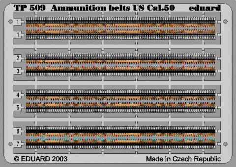 Ammunition Belts US Cal.50, 1:35