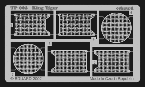 King Tiger Photoetched parts (for Tamiya), 1:35