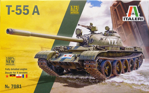 T-55A, 1:72 (pidemmällä toimitusajalla)
