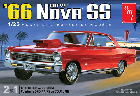 1966 Chevy Nova SS, 1:25 (pidemmällä toimitusajalla)