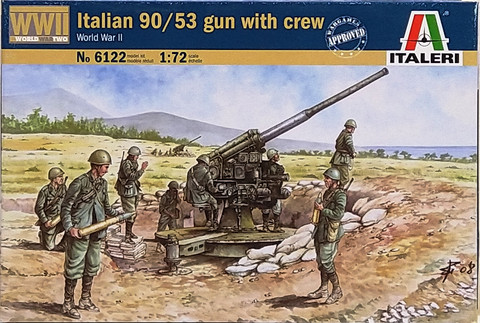Italian 90/53 Gun with Crew, 1:72