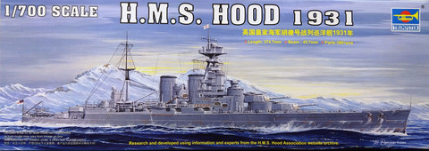 H.M.S. Hood 1931, 1:700 (pidemmällä toimitusajalla)
