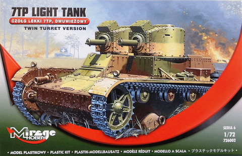 7TP Light Tank Twin Turret Version, 1:72 (pidemmällä toimitusajalla)