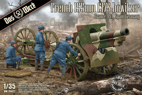 French Schneider 155mm C17S howitzer, 1:35 (pidemmällä toimitusajalla)