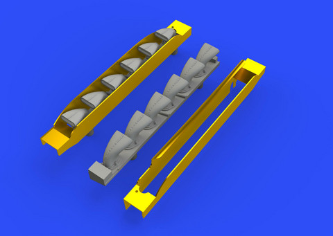 Bf 109G-6 Exhaust Stacks (for Tamiya), 1:48