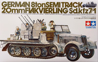 German 8ton Semi Track Sd.Kfz.7/1 20mm Flakvierling, 1:35