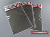 Polystyrene Sheets Black 0,3mm (2kpl)