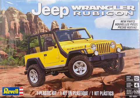 Jeep Wrangler Rubicon, 1:25 (pidemmällä toimitusajalla)