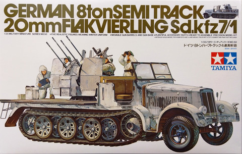 German 8ton Semi Track Sd.Kfz.7/1 20mm Flakvierling, 1:35 (pidemmällä toimitusajalla)
