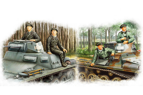 German Panzer Crew Set, 1:35 (Pidemmällä Toimitusajalla)