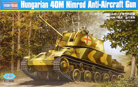 Hungarian 40M Nimrod Anti-Aircraft Gun, 1:35 (pidemmällä toimitus)