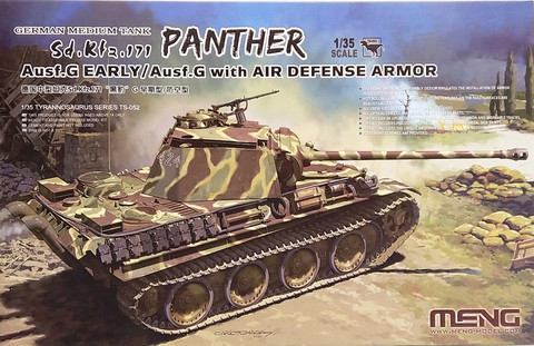 German Medium Tank Sd.Kfz.171 Panther Ausf.G Early with AD Armor, 1:35 (pidemmällä toimitusajalla)