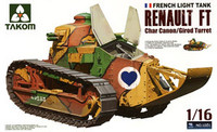 Renault FT Char Canon (Girod Turret), 1:16 (pidemmällä toimitusajalla)