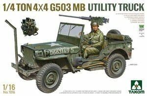 1/4 ton  4X4 G503 MB Utility Truck, 1:16 (pidemmällä toimitusajalla)