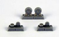 P-40 Wheels - Block Tread, 1:72