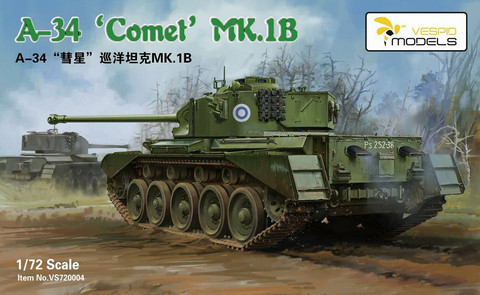 A-34 Comet Mk.1b, 1:72 (pidemmällä toimitusajalla)