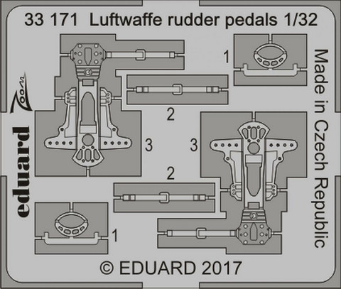 Luftwaffe Rudder Pedals, 1:32
