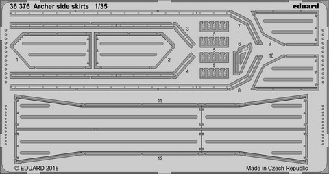 Archer Side Skirts (for Tamiya), 1:35