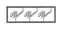 Alfa Romeo Name 1/43