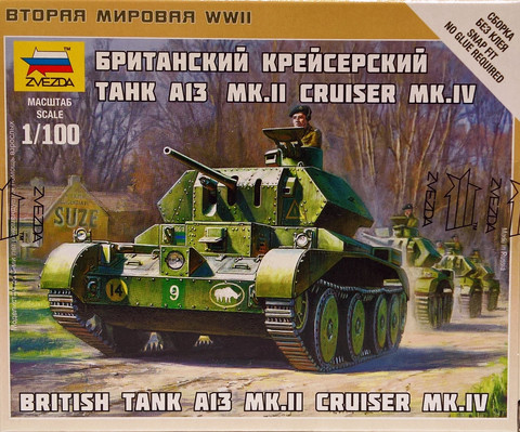 British Tank A13 Mk.II Cruiser Mk.IV 1:100