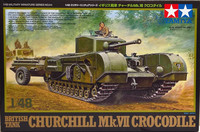 British Tank Churchill Mk.VII Crocodile, 1:48 (pidemmällä toimitusajalla)