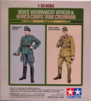 WWII Wehrmacht Officer & Africa Corps Tank Crewman, 1:35