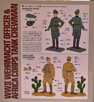 WWII Wehrmacht Officer & Africa Corps Tank Crewman, 1:35