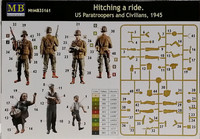 Hitching a Ride. US Paratroopers and Civilians 1945, 1:35