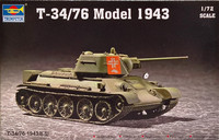 T-34/76 Model 1943, 1:72 (pidemmällä toimitusajalla)